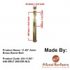11.60" Anim Brass Barrel Bolt